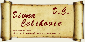 Divna Čeliković vizit kartica